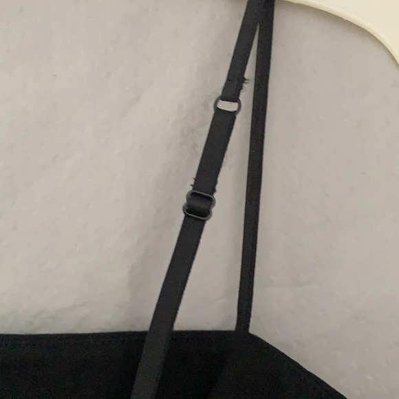 Express black tank top. Beaded top, adjustable straps, built in extra support. - Picture 4 of 6